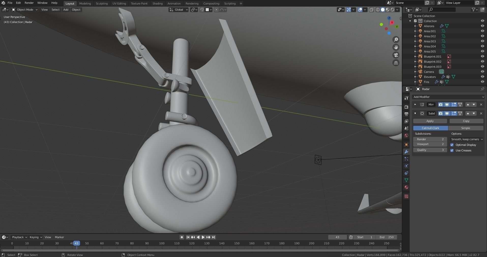 Saab GLOBALEYE - Airborne Early Warning and Control Aircraft - 3D model_42
