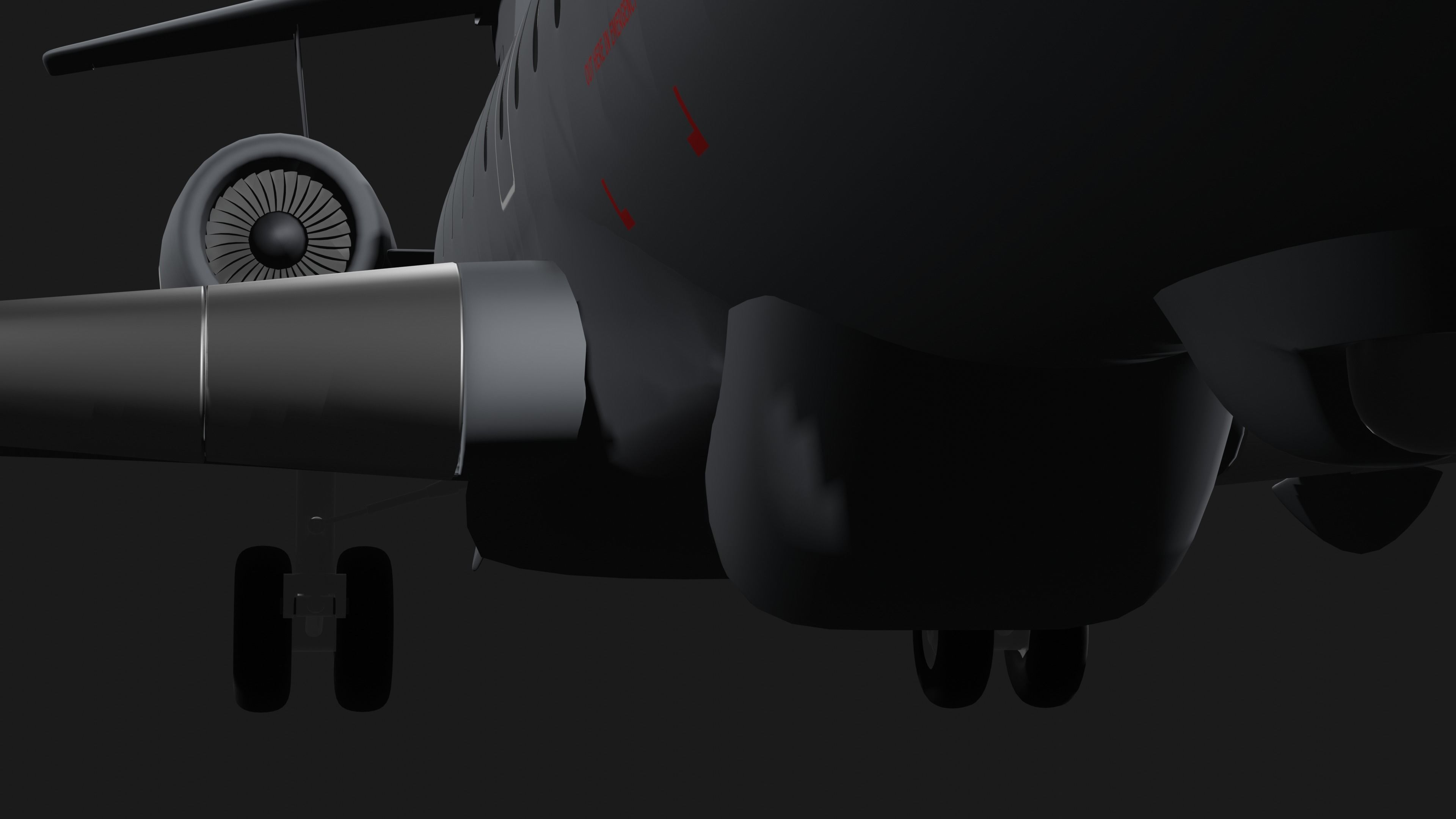 Saab GLOBALEYE - Airborne Early Warning and Control Aircraft - 3D model_12