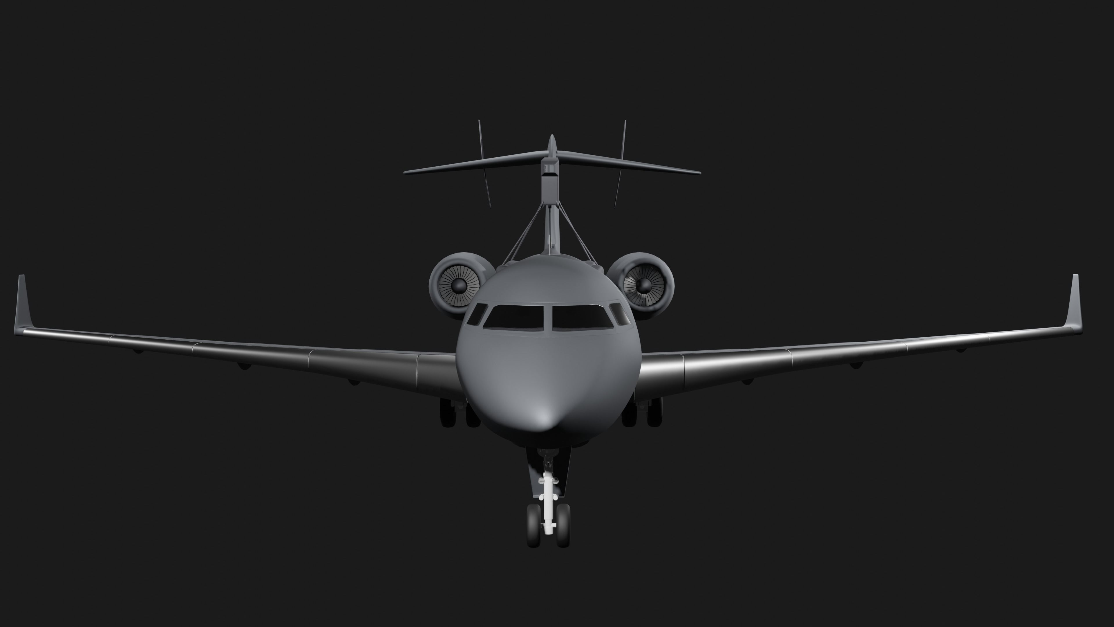 Saab GLOBALEYE - Airborne Early Warning and Control Aircraft - 3D model_11