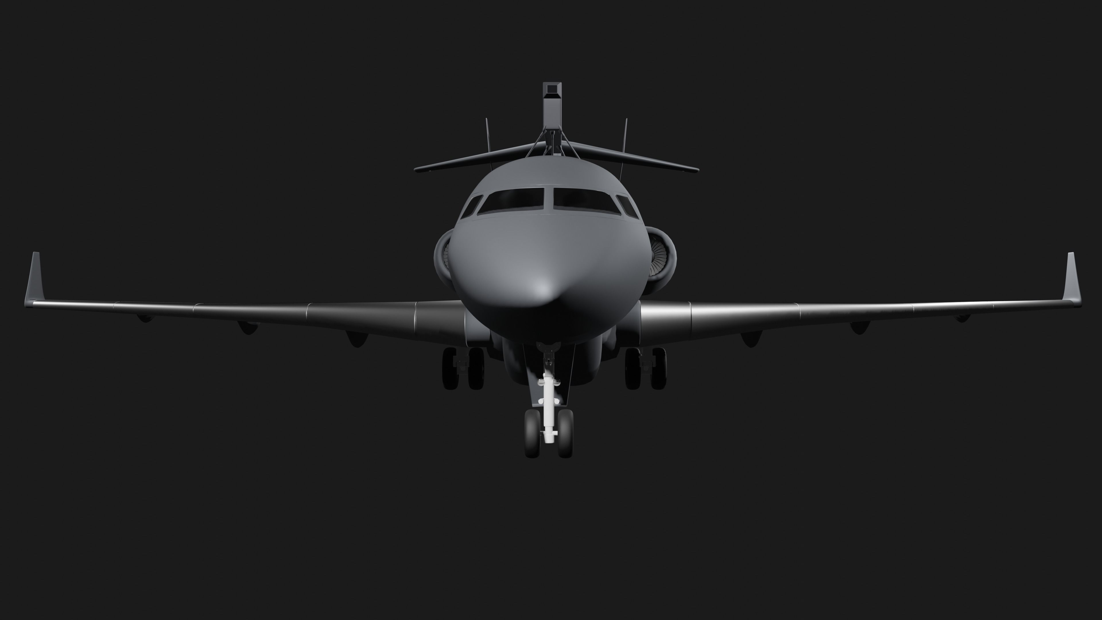 Saab GLOBALEYE - Airborne Early Warning and Control Aircraft - 3D model_3