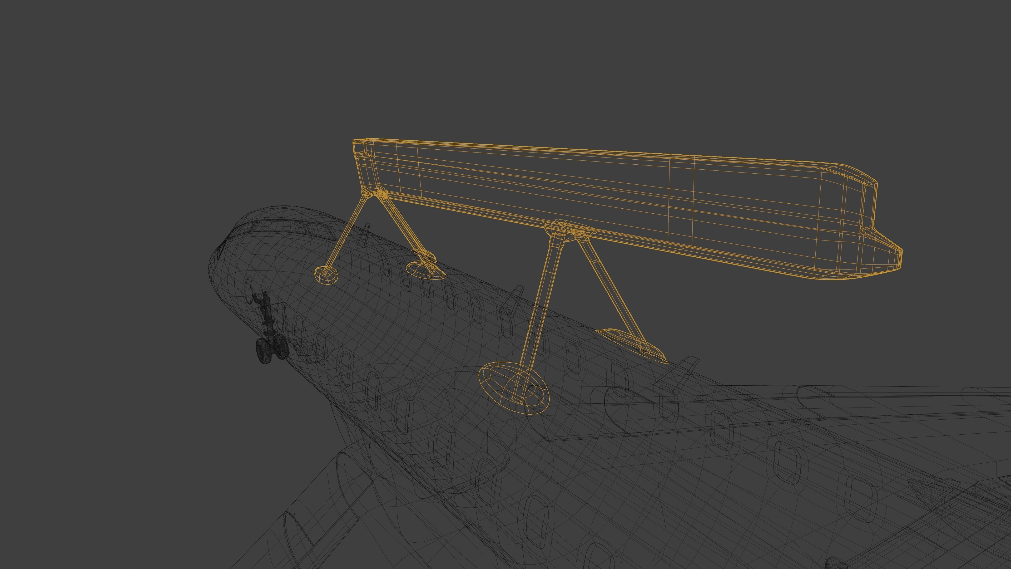 Saab GLOBALEYE - Airborne Early Warning and Control Aircraft - 3D model_43