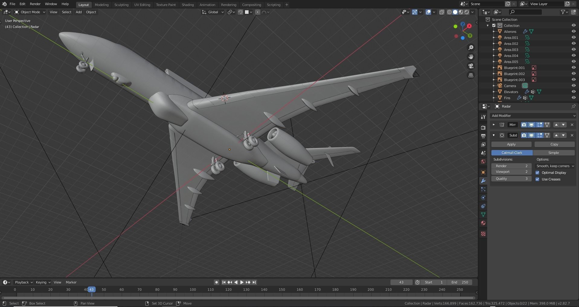 Saab GLOBALEYE - Airborne Early Warning and Control Aircraft - 3D model_28