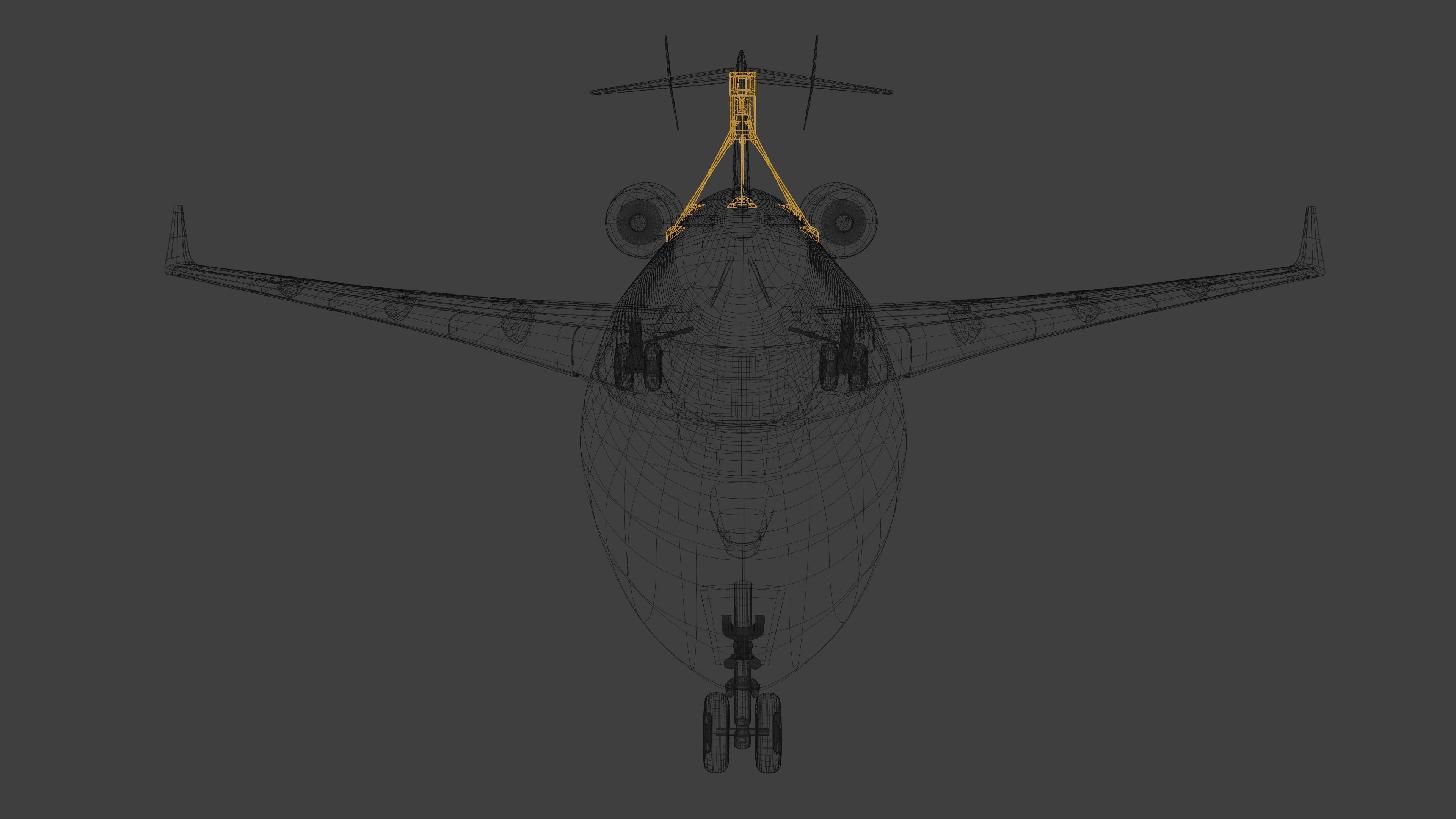 Saab GLOBALEYE - Airborne Early Warning and Control Aircraft - 3D model_16