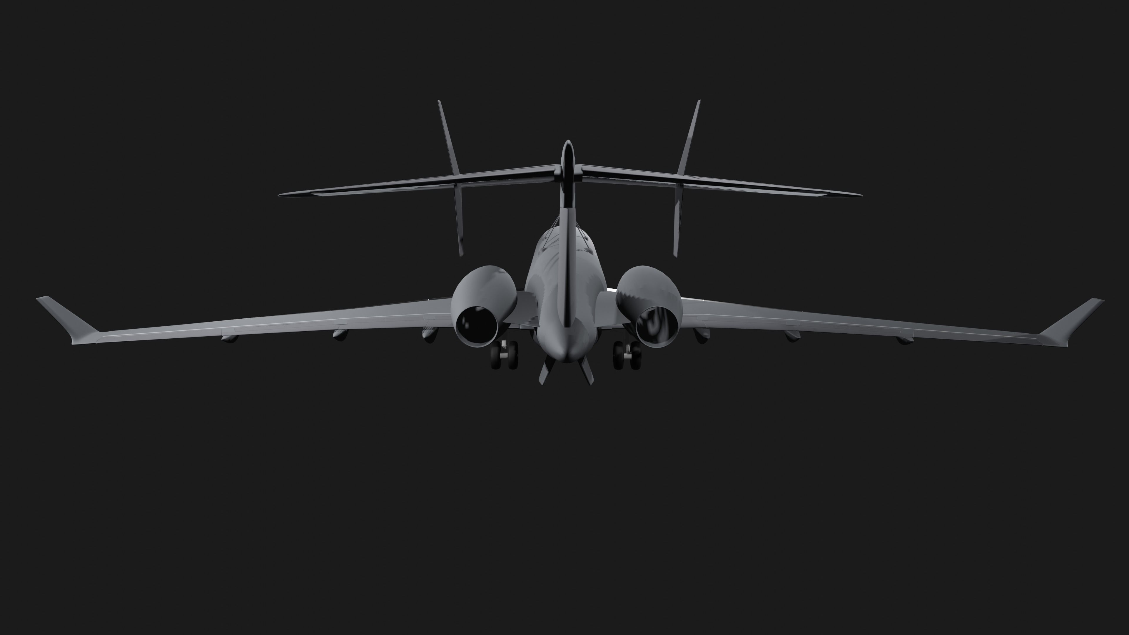 Saab GLOBALEYE - Airborne Early Warning and Control Aircraft - 3D model_4