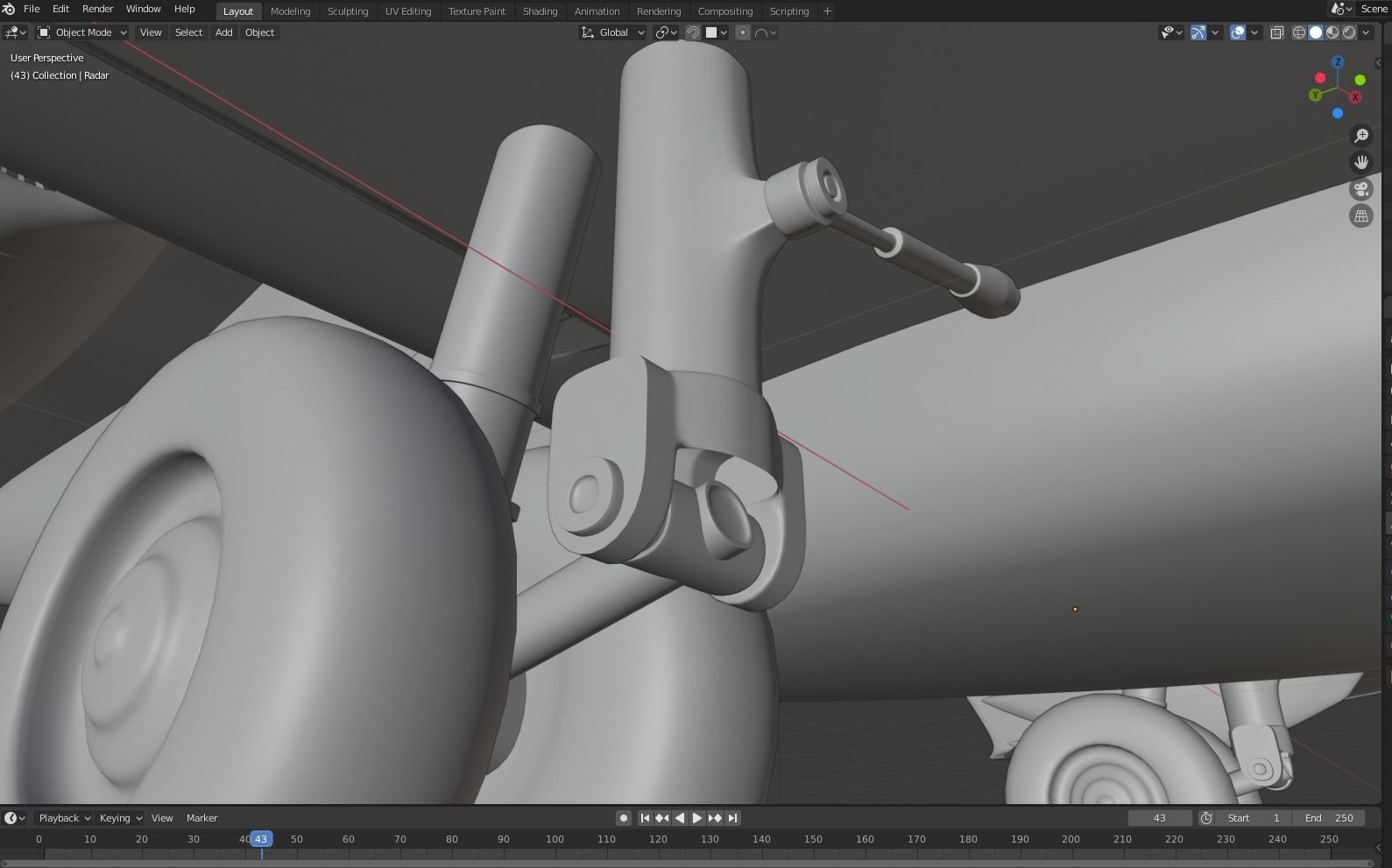 Saab GLOBALEYE - Airborne Early Warning and Control Aircraft - 3D model_39