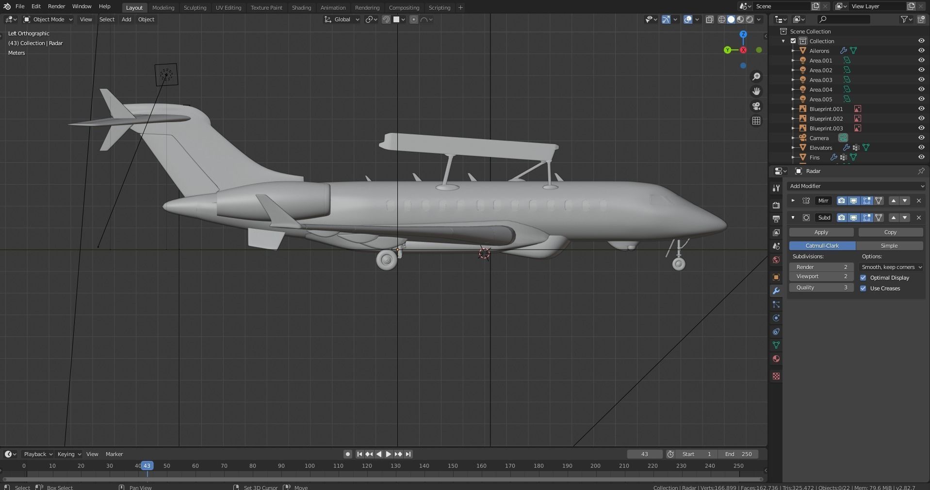 Saab GLOBALEYE - Airborne Early Warning and Control Aircraft - 3D model_27