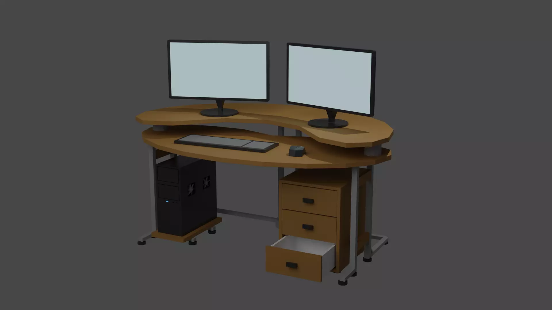 Computer table pack 3D model | CGTrader