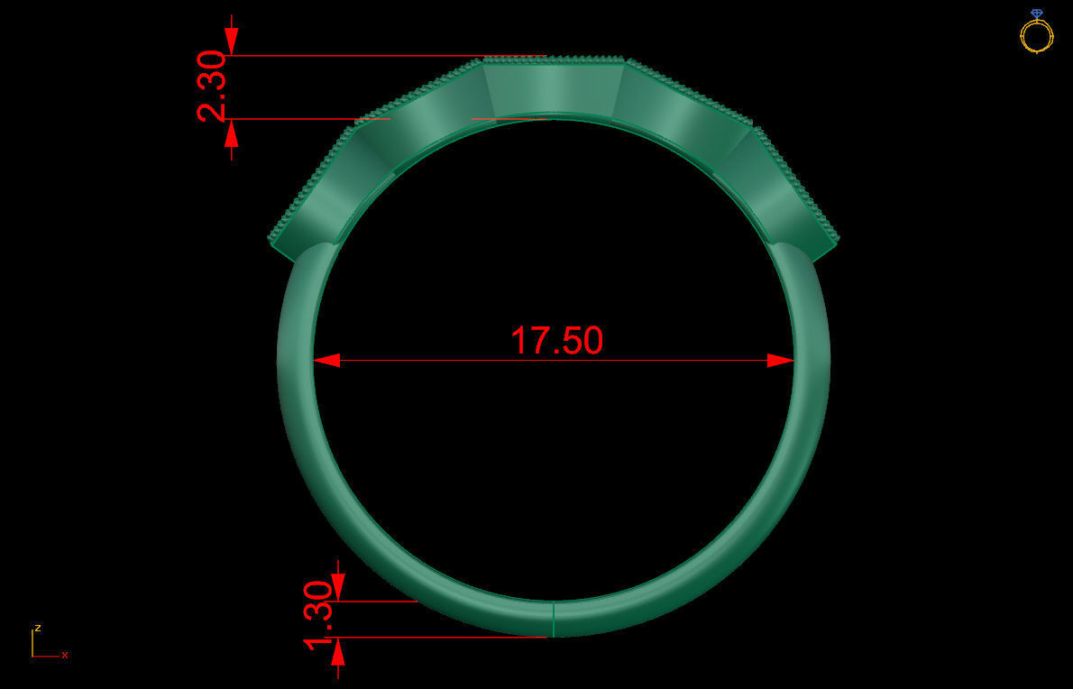 Ring 103 3D print model_9