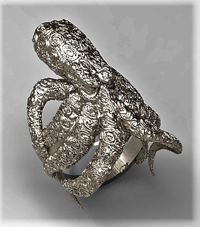 Kraken Ring 3D print model_5