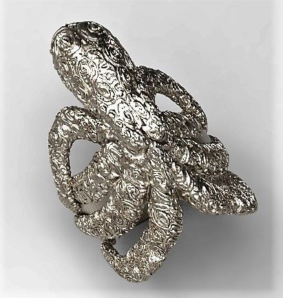 Kraken Ring 3D print model_9