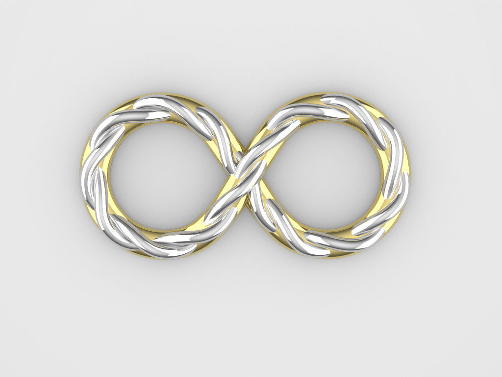 Infinity symbol 10 model  for pendant bracelet or 3D print model 3D print model_13