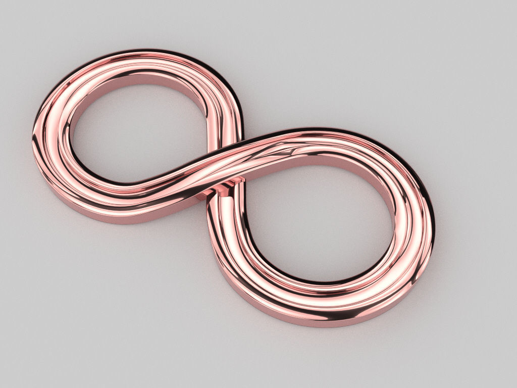 Infinity symbol 10 model  for pendant bracelet or 3D print model 3D print model_7