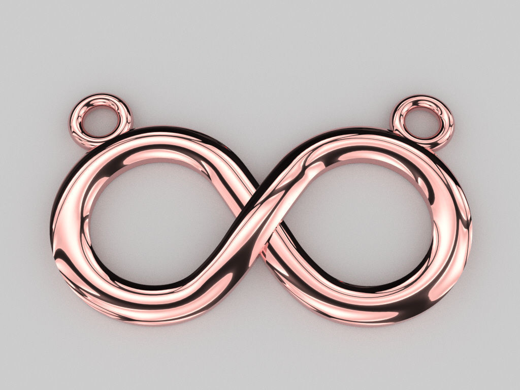Infinity symbol 10 model  for pendant bracelet or 3D print model 3D print model_10