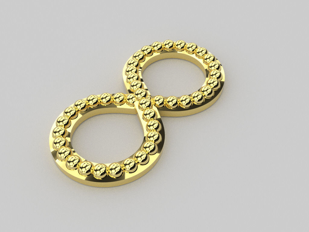 Infinity symbol 10 model  for pendant bracelet or 3D print model 3D print model_11