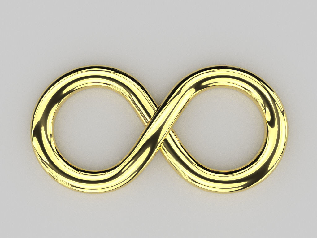 Infinity symbol 10 model  for pendant bracelet or 3D print model 3D print model_5