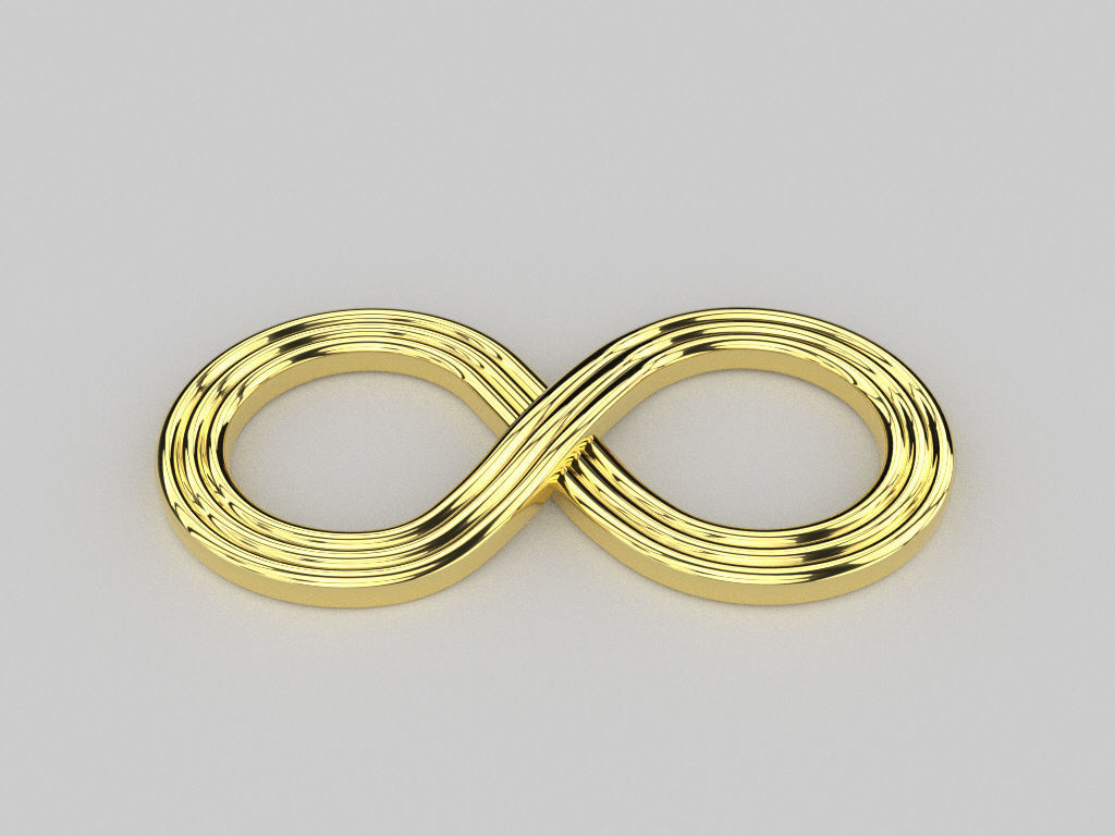 Infinity symbol 10 model  for pendant bracelet or 3D print model 3D print model_2
