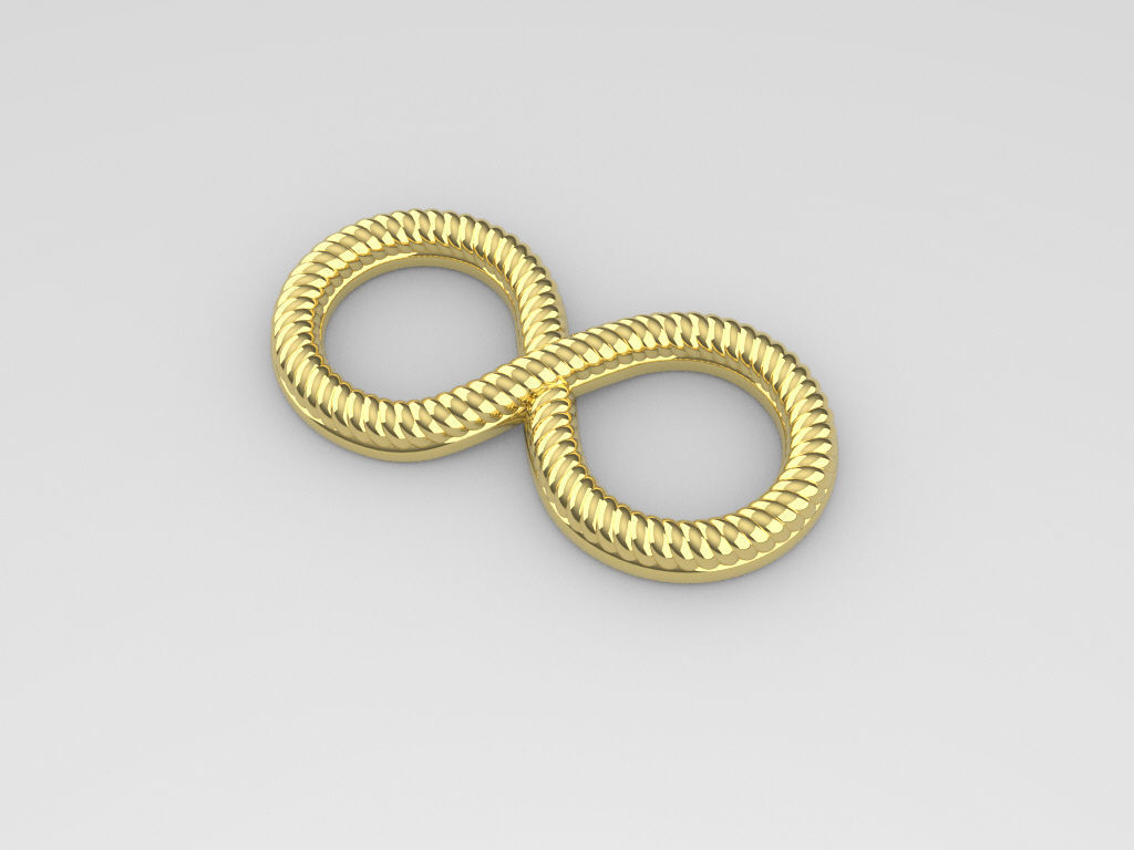 Infinity symbol 10 model  for pendant bracelet or 3D print model 3D print model_6