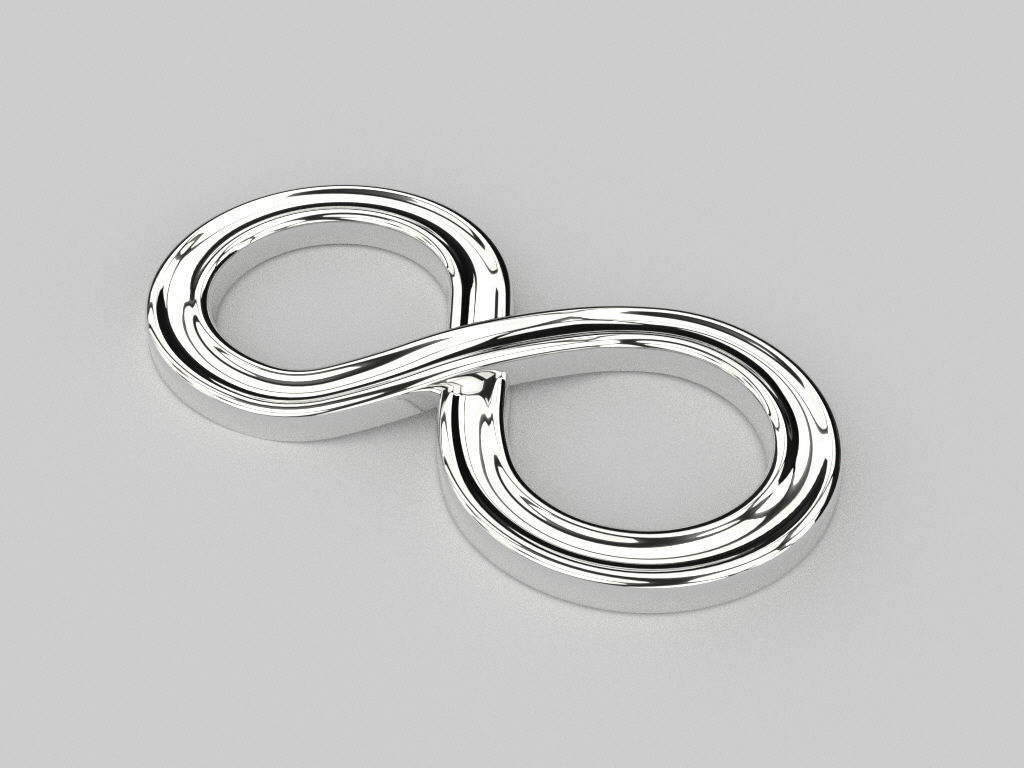 Infinity symbol 10 model  for pendant bracelet or 3D print model 3D print model_9