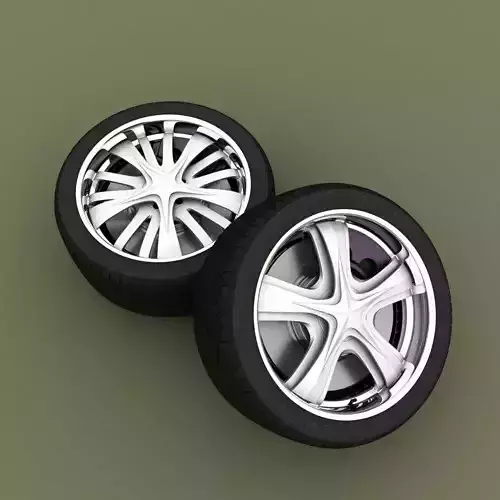 Car rotating rim Free low-poly 3D model