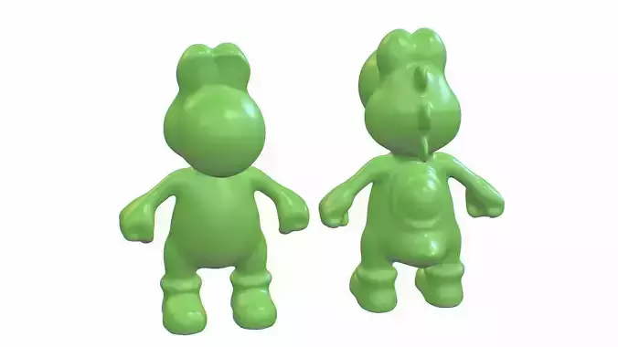 Yoshi 3D print two toy figures 3D print model