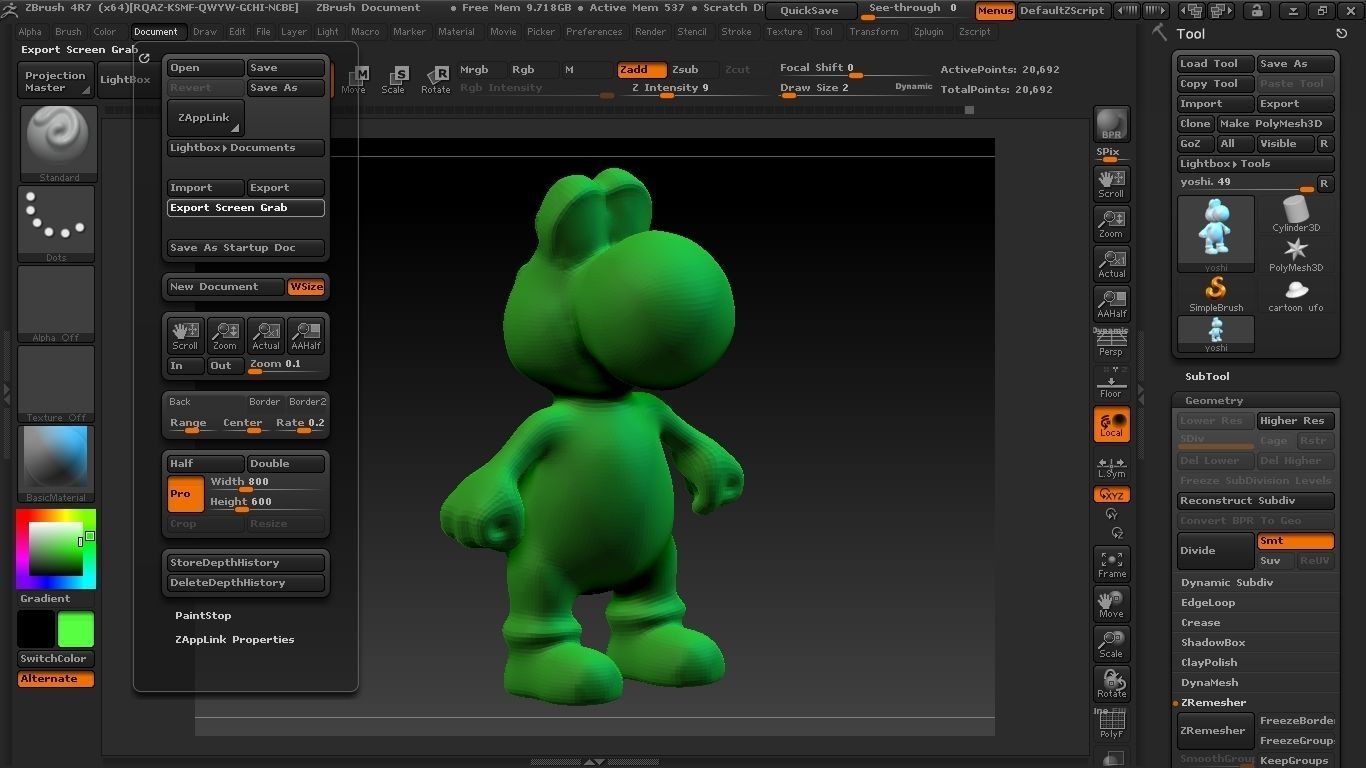 Yoshi 3D print two toy figures 3D print model_3