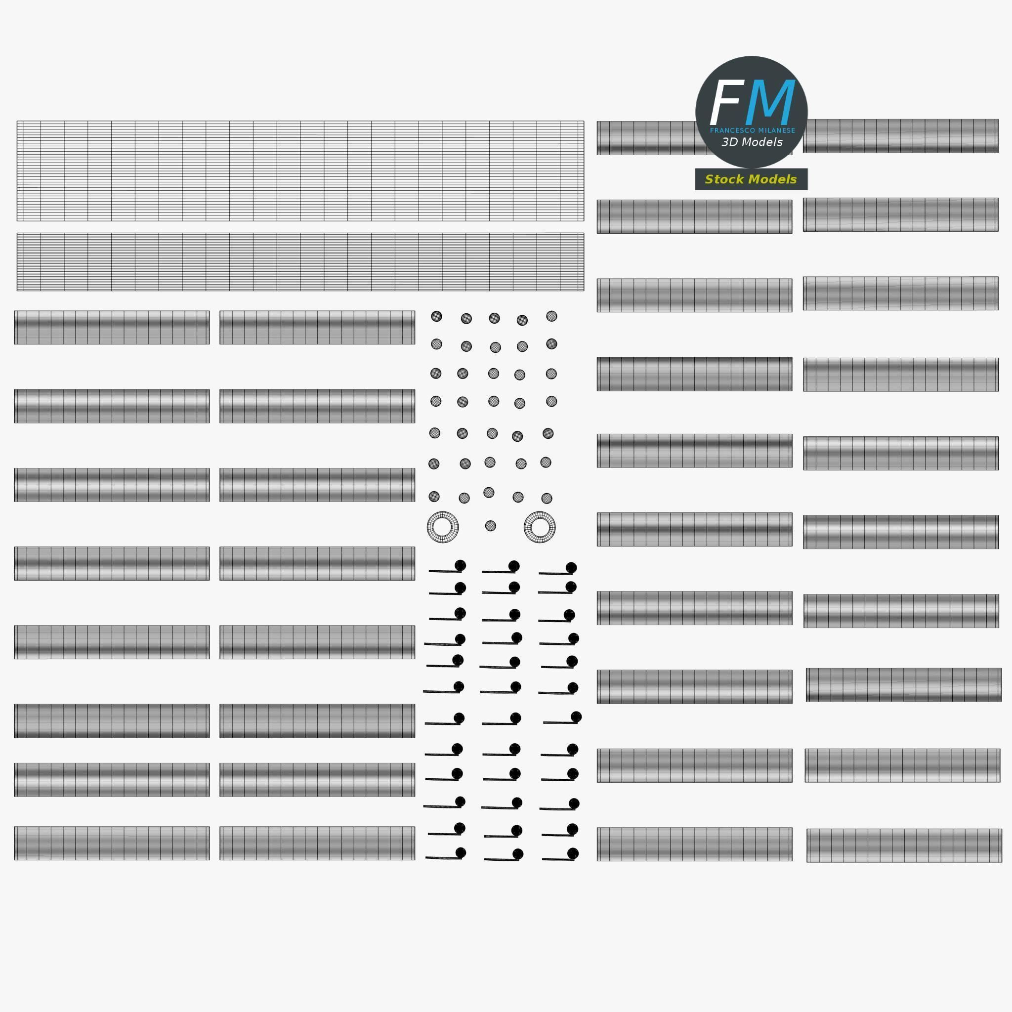 Revolving gate 3D model_12