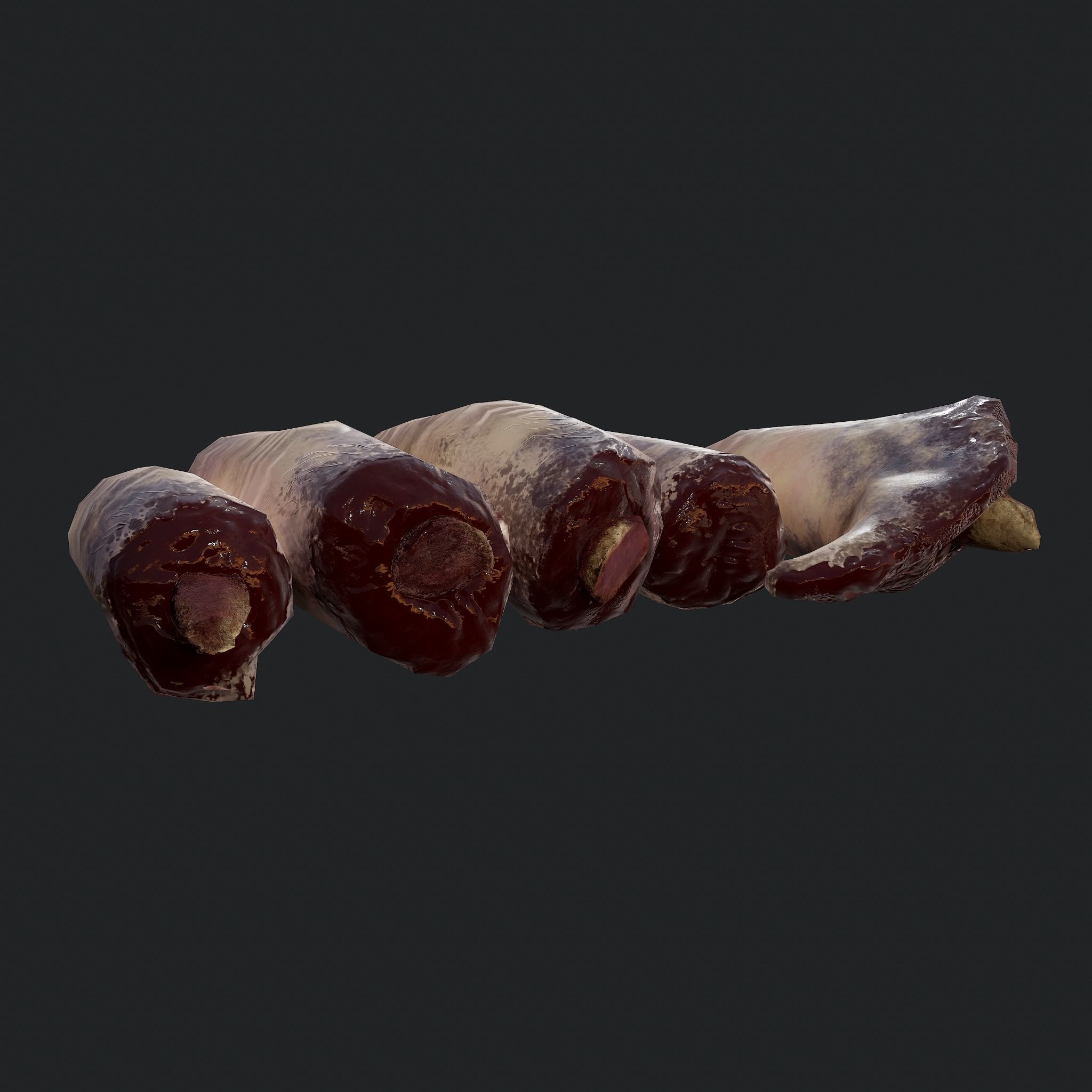Severed Leg and Severed Fingers Pack 3D Model Collection_39
