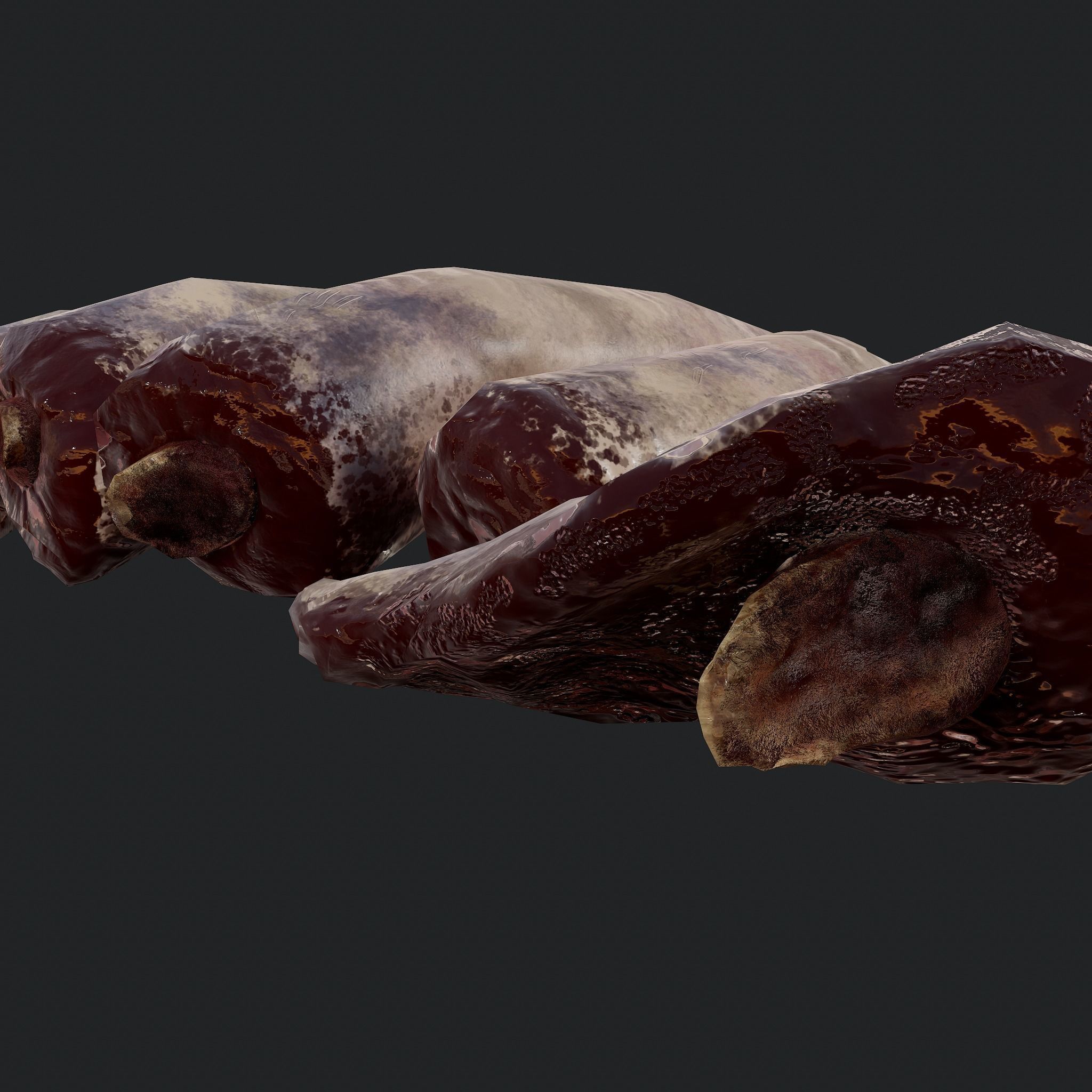 Severed Leg and Severed Fingers Pack 3D Model Collection_47