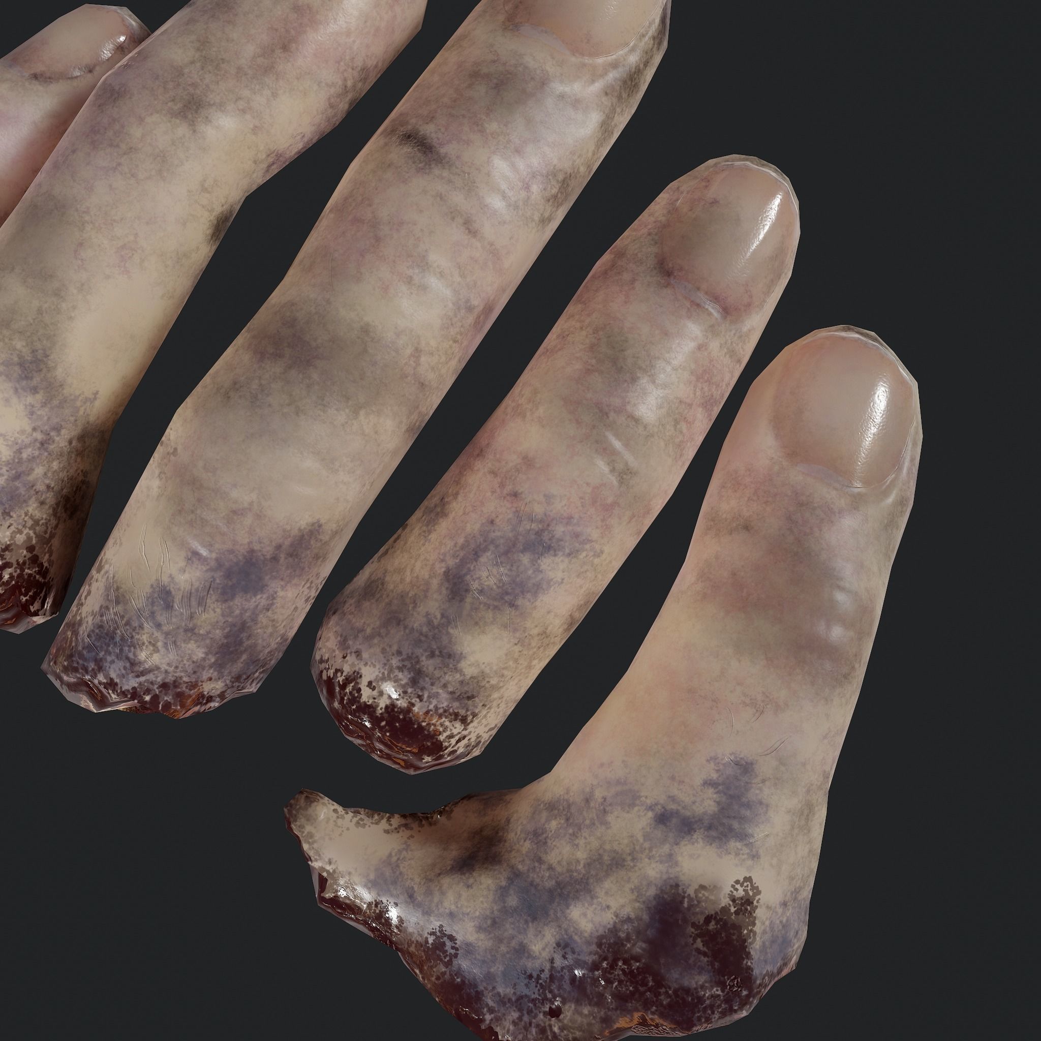 Severed Leg and Severed Fingers Pack 3D Model Collection_52