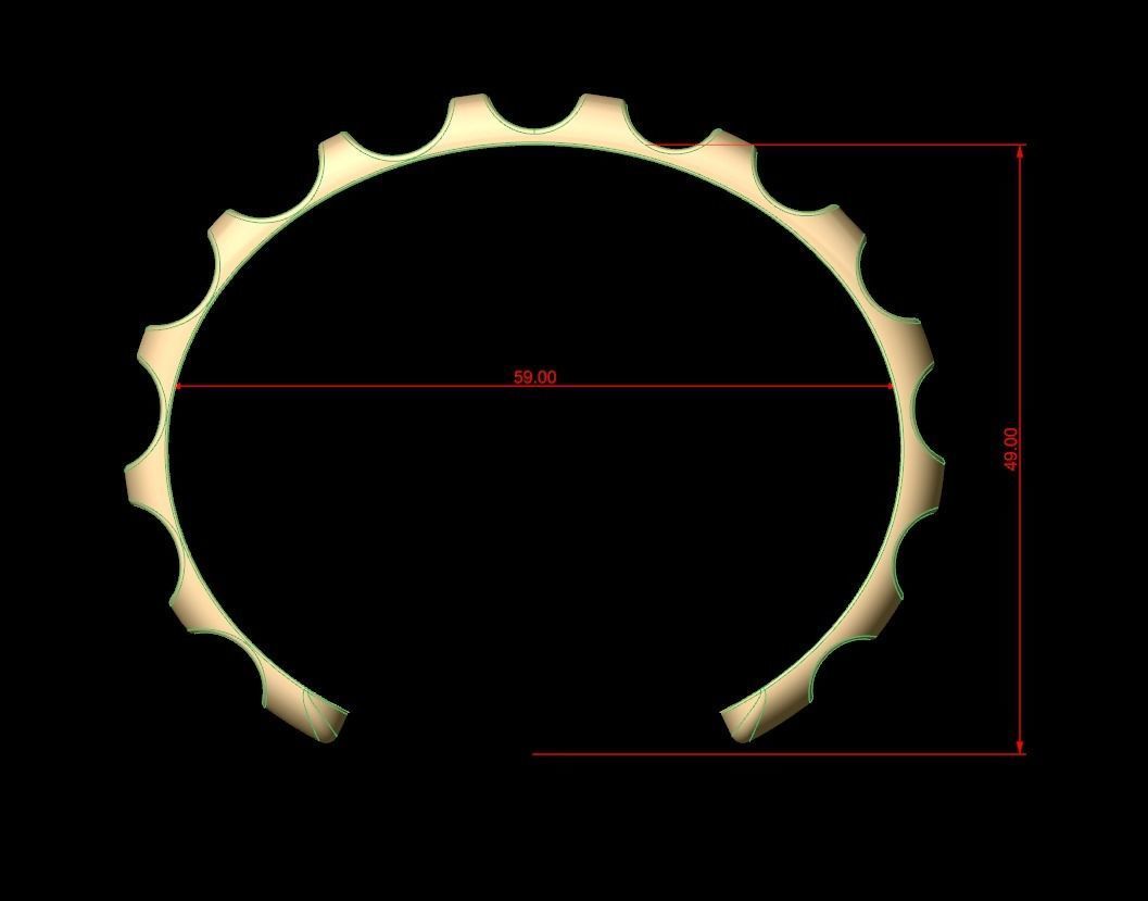 Bracelet 009 3D print model_6