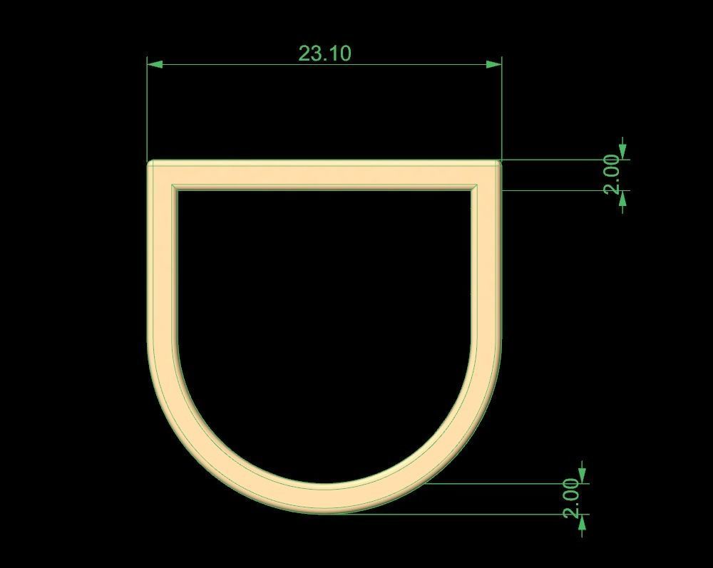 Minimal Ring Eu 60 3D print model_6