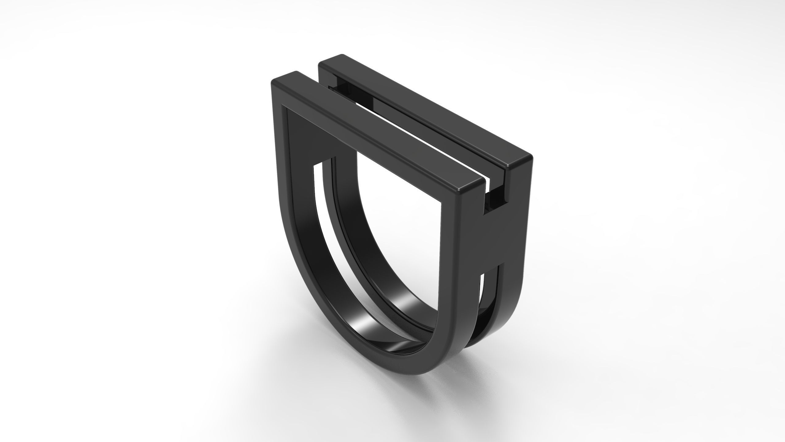 Minimal Ring Eu 60 3D print model_1