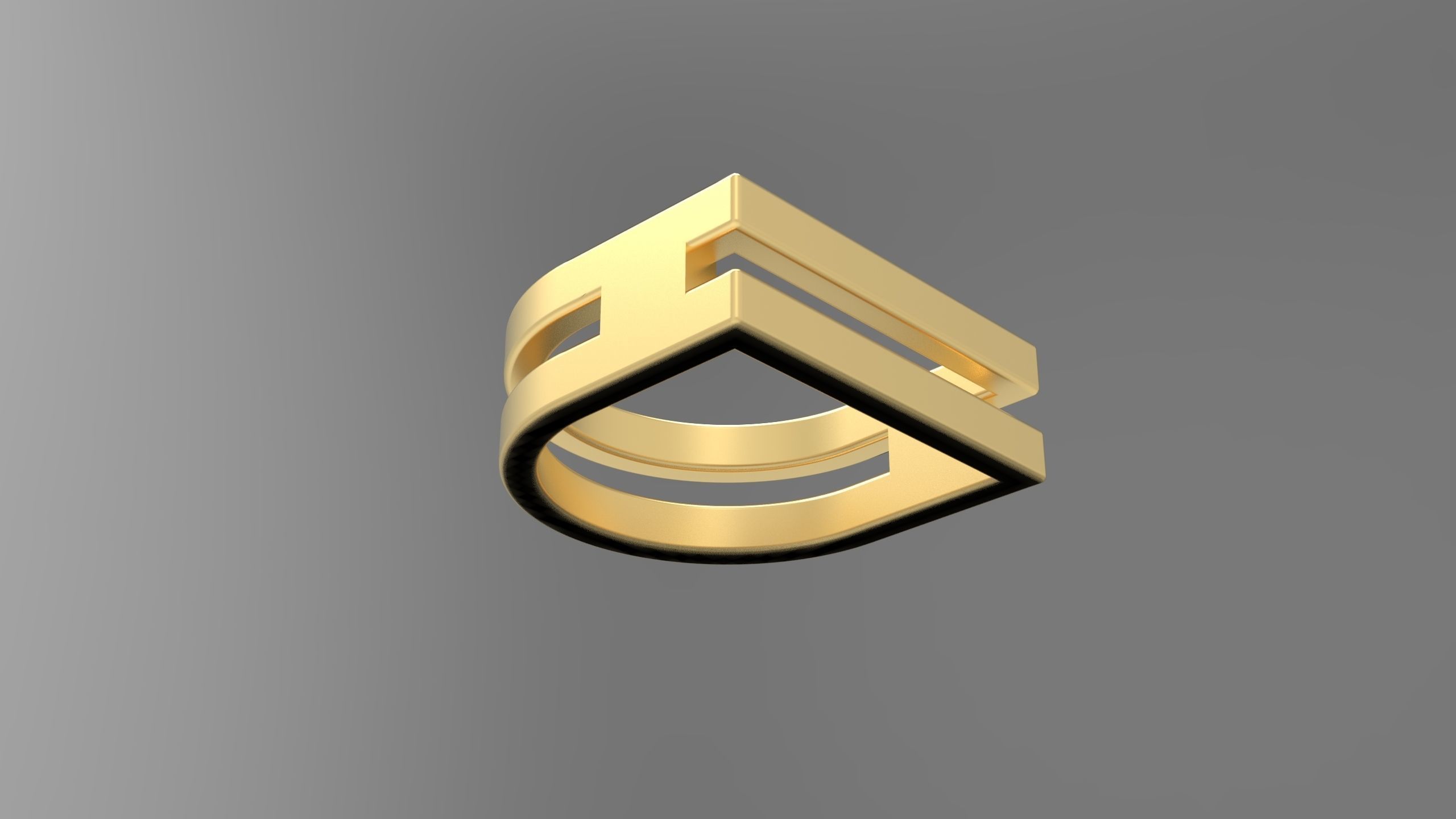 Minimal Ring Eu 60 3D print model_5