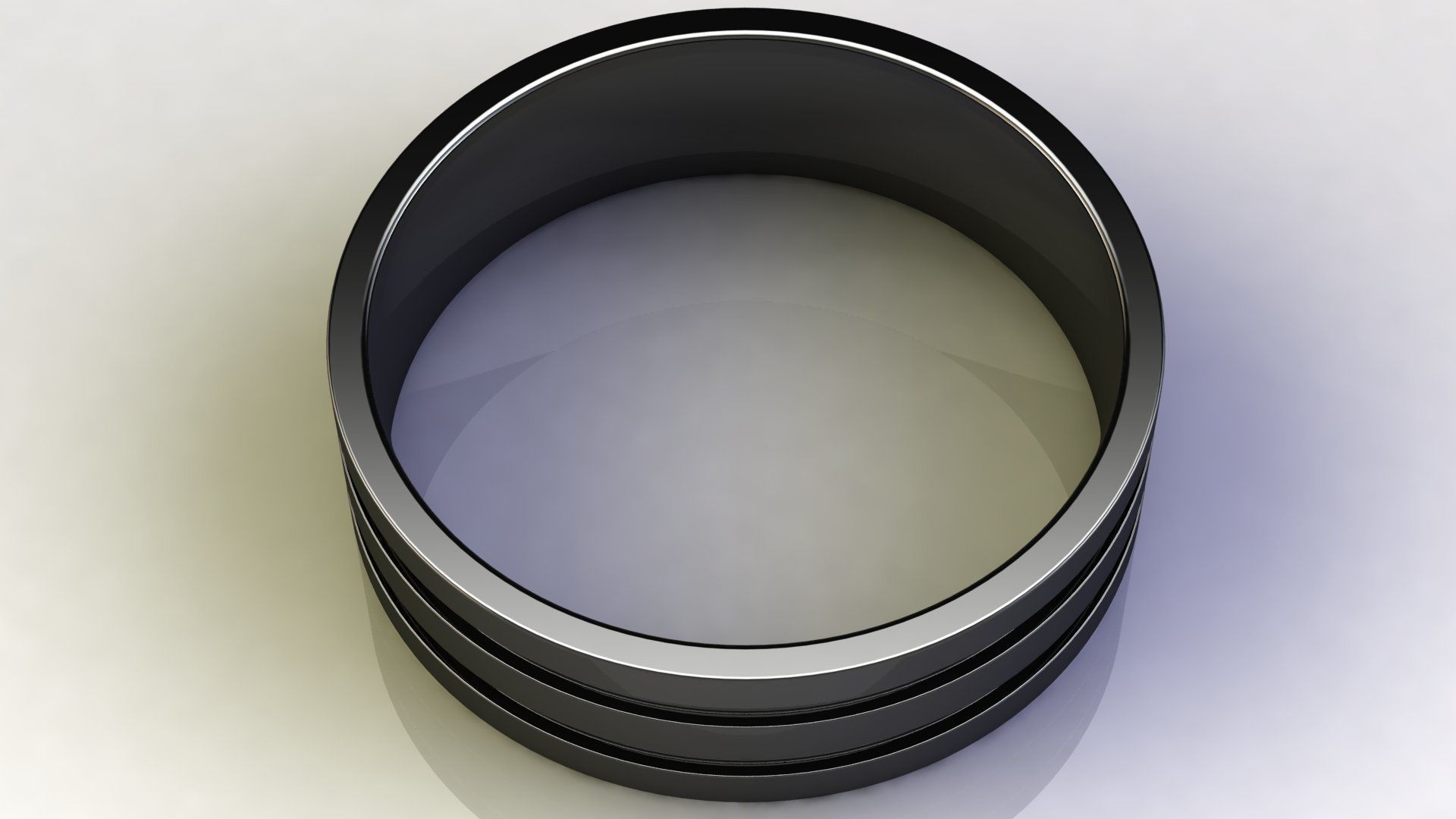 Two-Row Wedding Band 3D print model_10