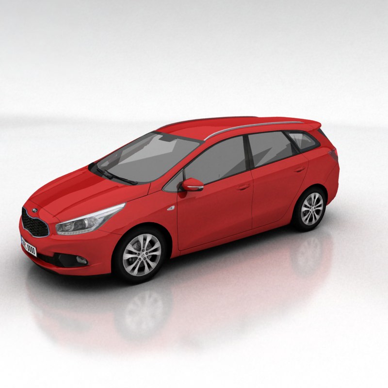 Kia Ceed SW Low-poly 3D model_6