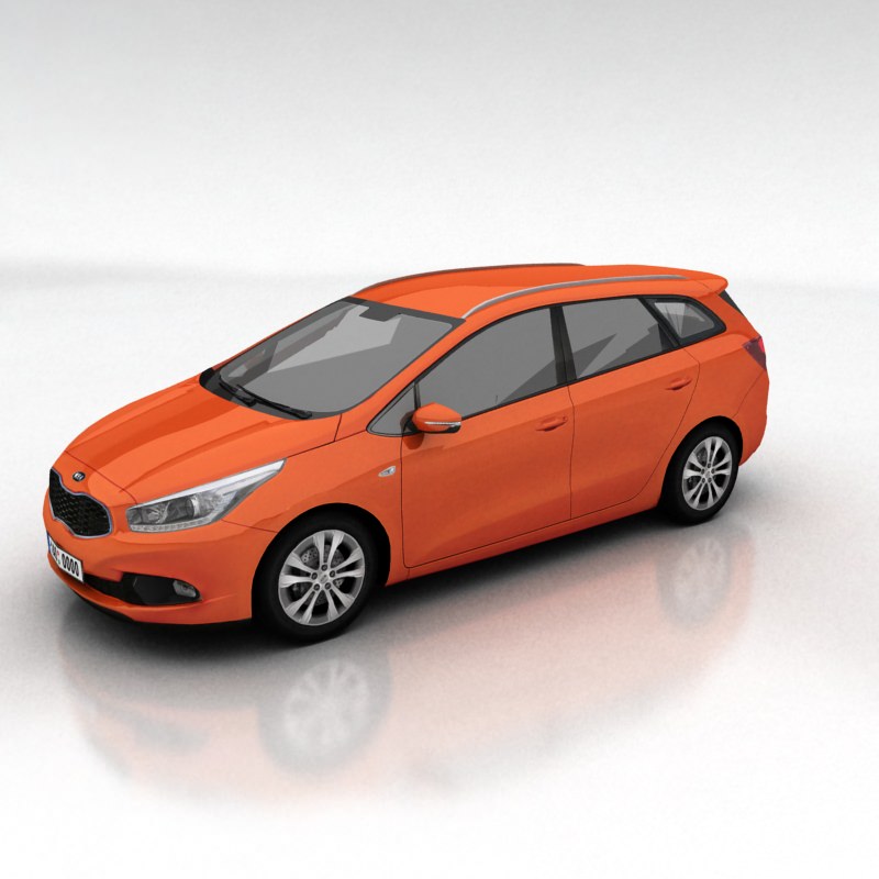 Kia Ceed SW Low-poly 3D model_8