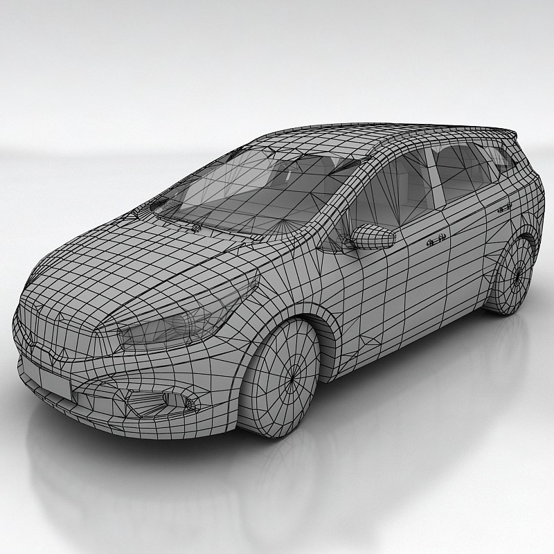 Kia Ceed SW Low-poly 3D model_3