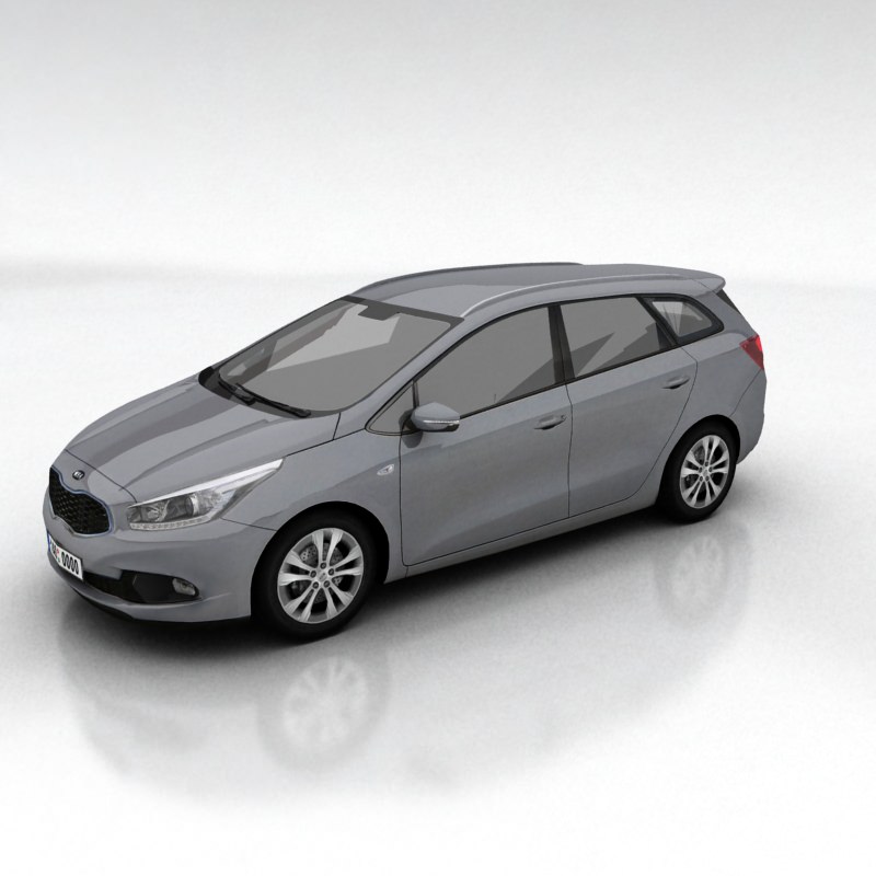 Kia Ceed SW Low-poly 3D model_5