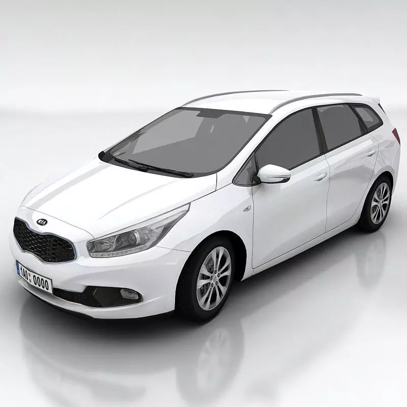 Kia Ceed SW Low-poly 3D model_0