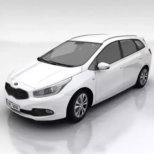 Kia Ceed SW Low-poly 3D model