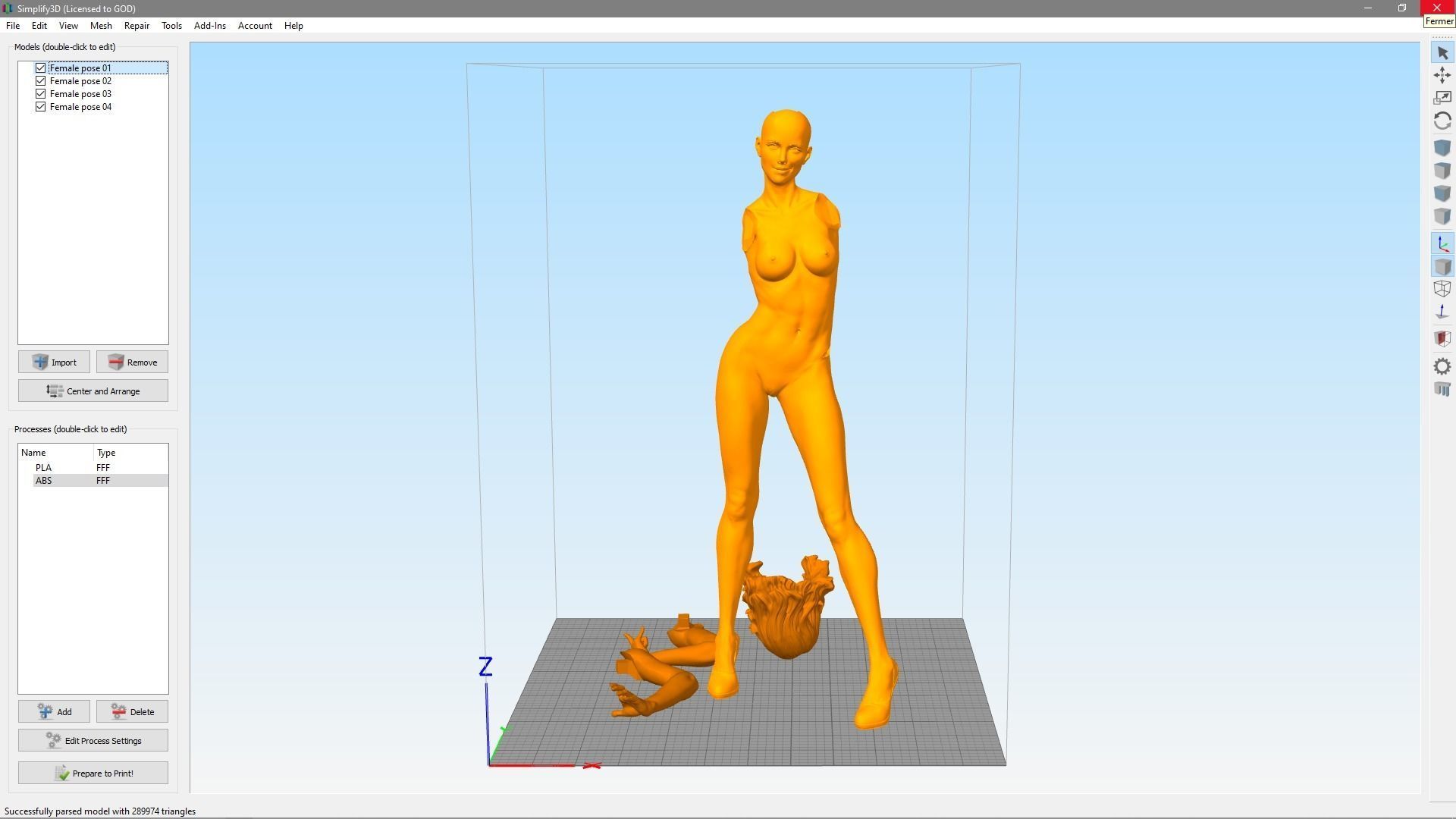 Female Nude Pose 3D Print 3D print model_13