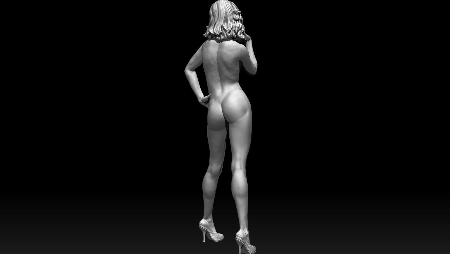 Female Nude Pose 3D Print 3D print model_6