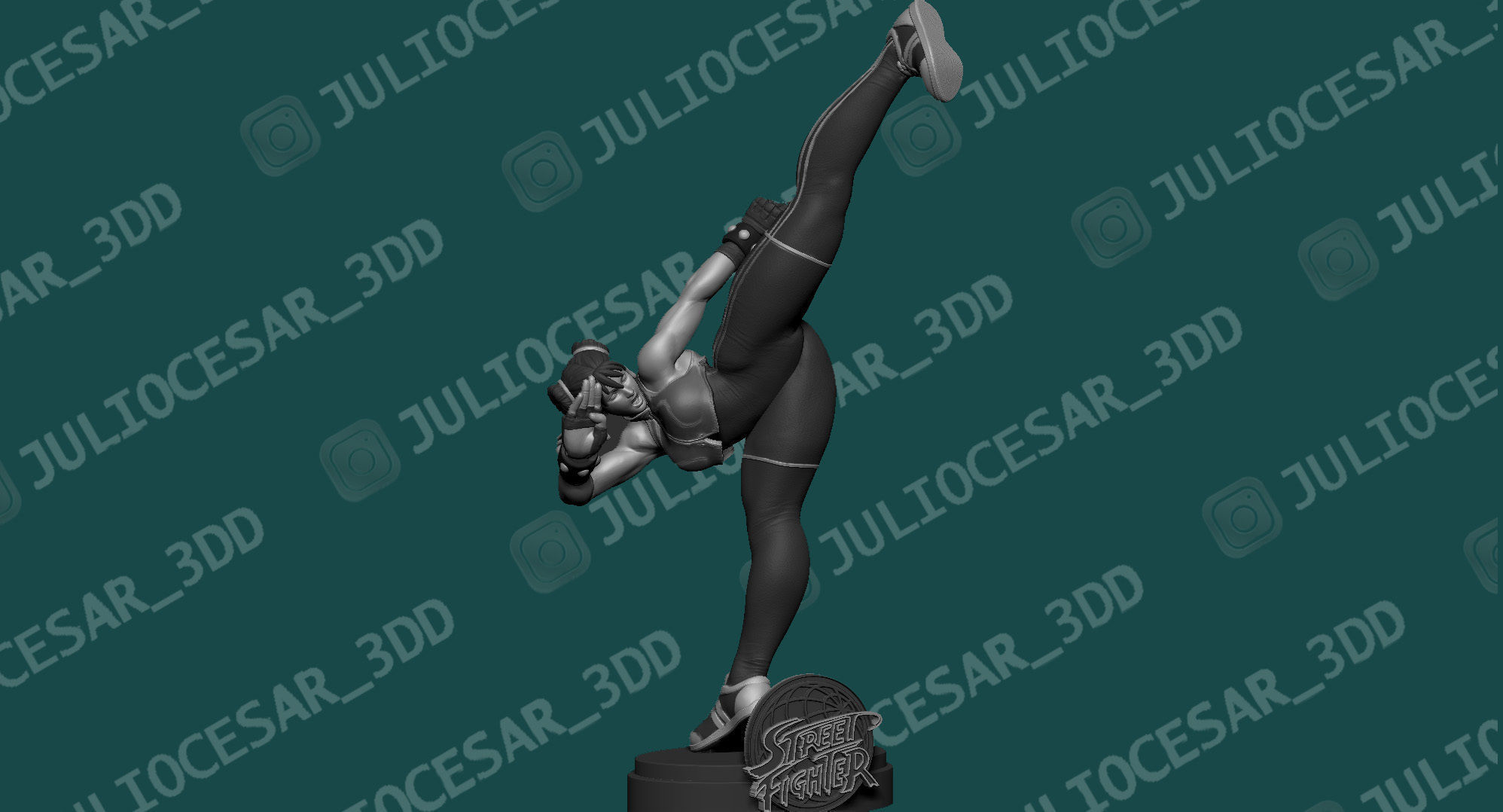 Street fighter - Chun Li 3D print model_1
