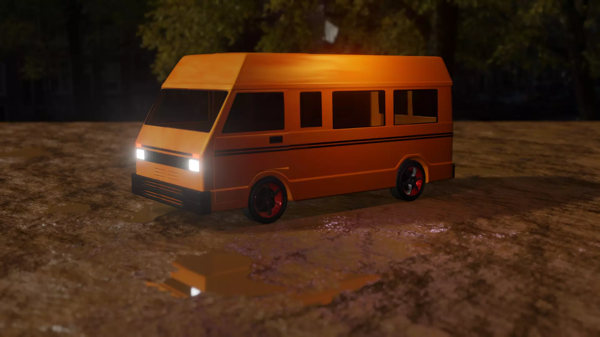 BUS - Lagos Danfo Bus 3D model_0