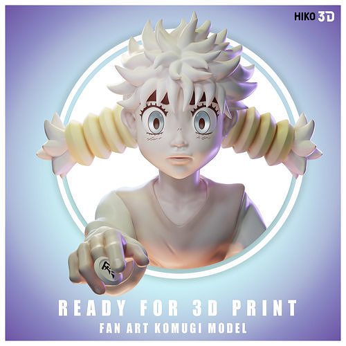 Komugi - Hunter x Hunter - 3D FanArt - 3D print model