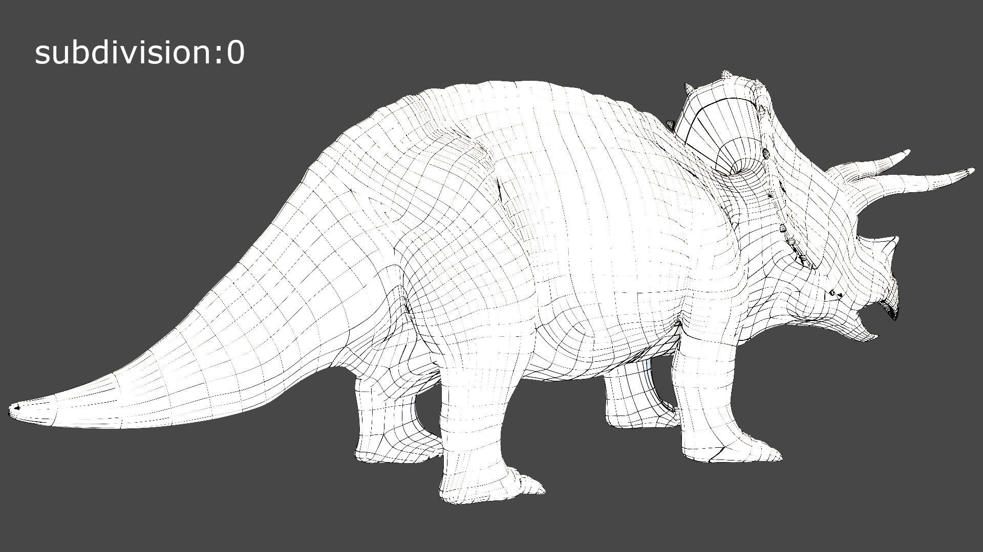 Triceratops Rigged 3D model Low-poly 3D model_17