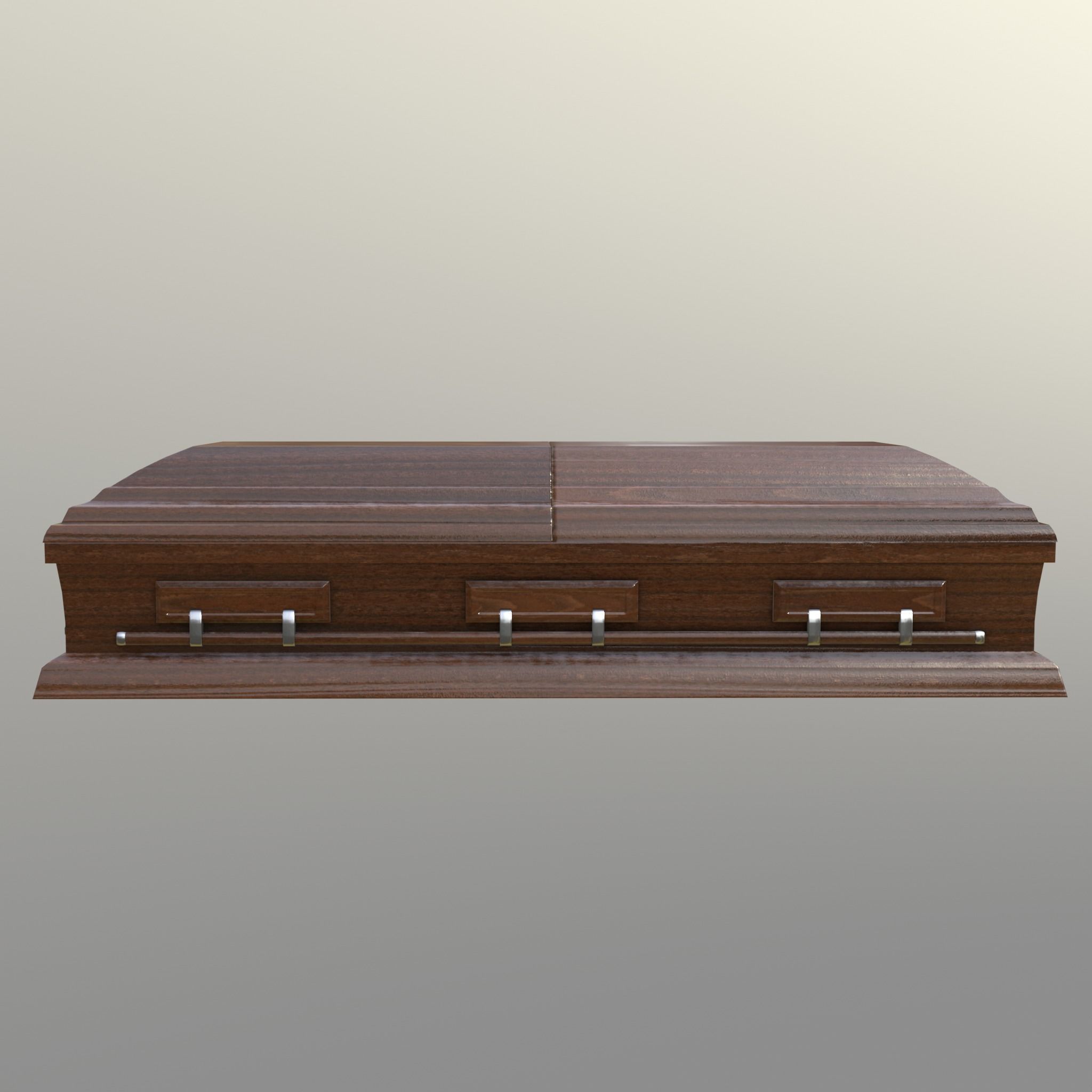 Casket Beech Wood- Unity - HDRP - UE4 Low-poly 3D model_12