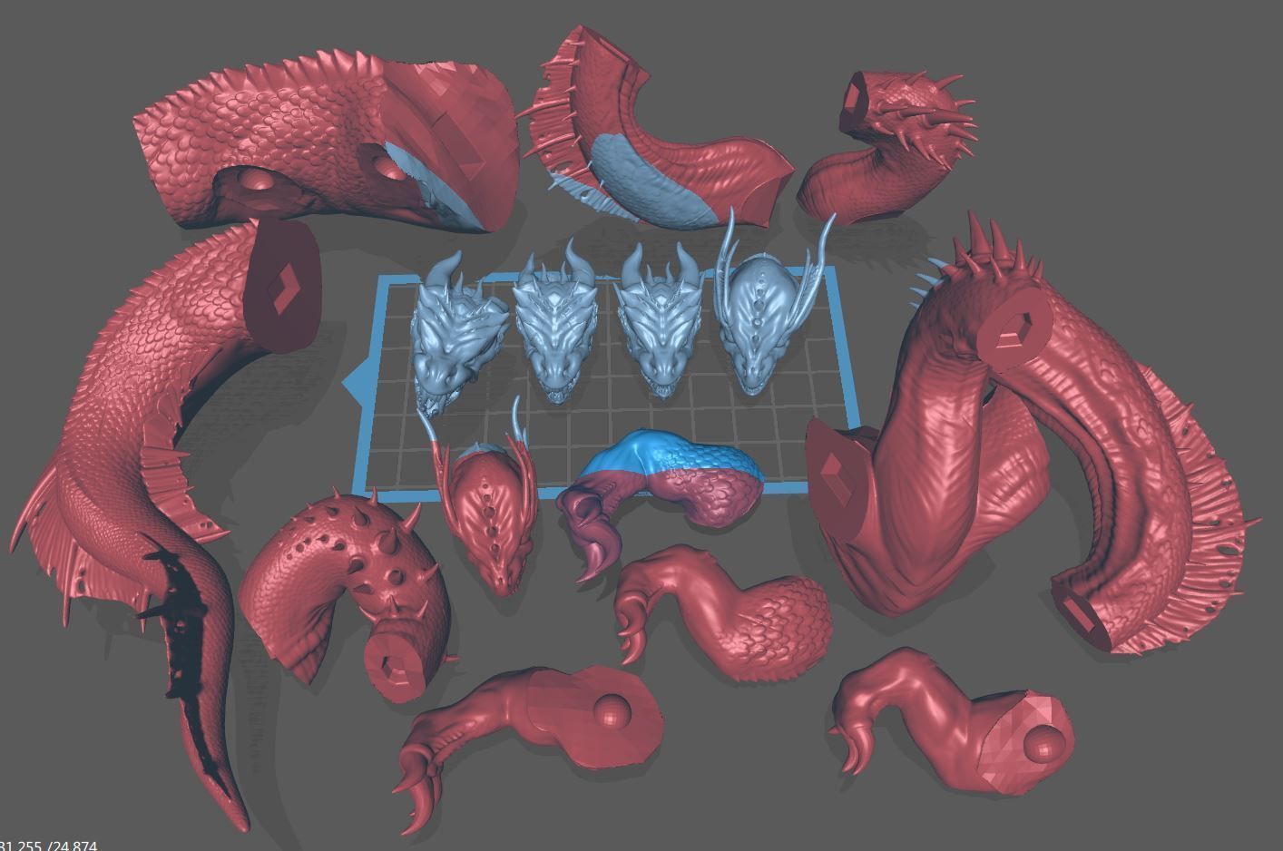Hydra Model for 3D Print 3D print model_10
