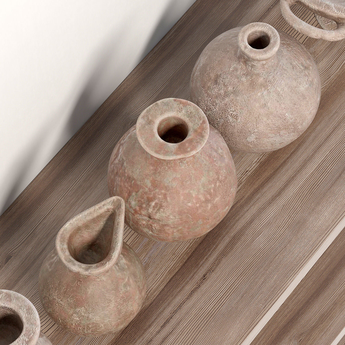 Dishes decor clay BIG collection n1 3D model_2