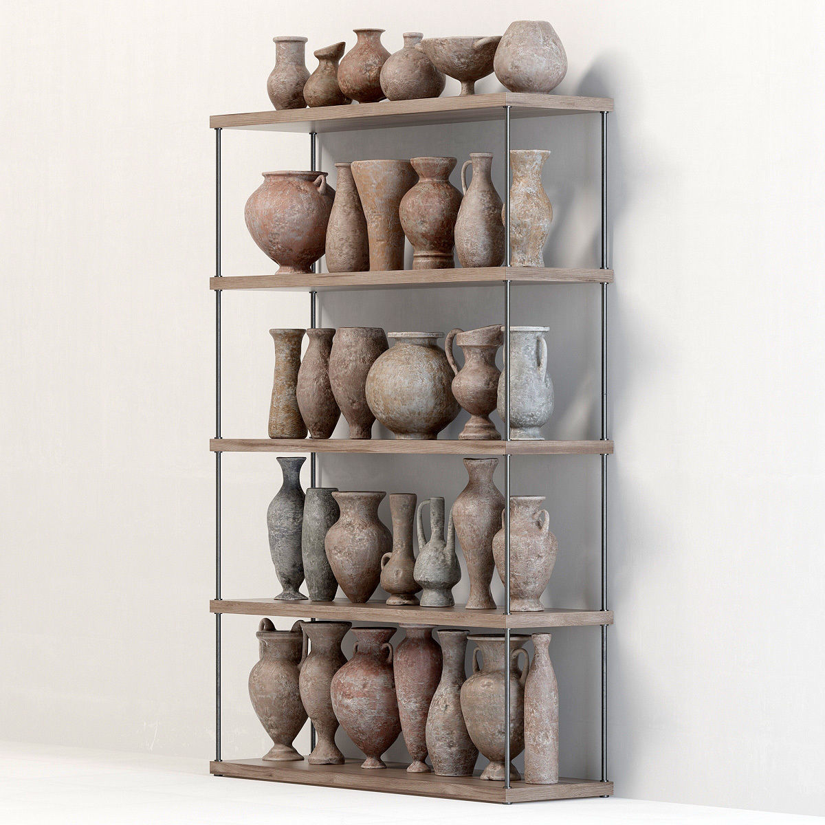 Dishes decor clay BIG collection n1 3D model_9